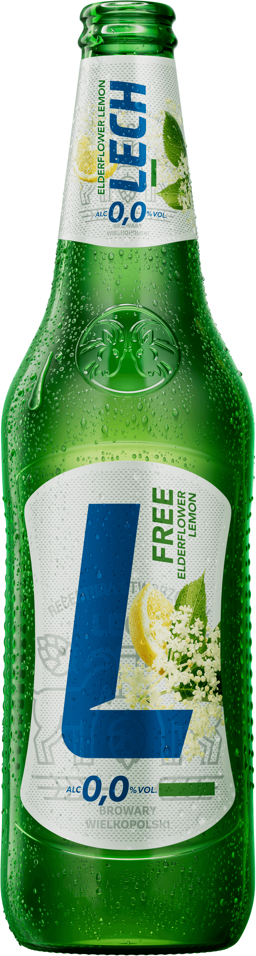 Lech Free Elderflower Lemon packshot